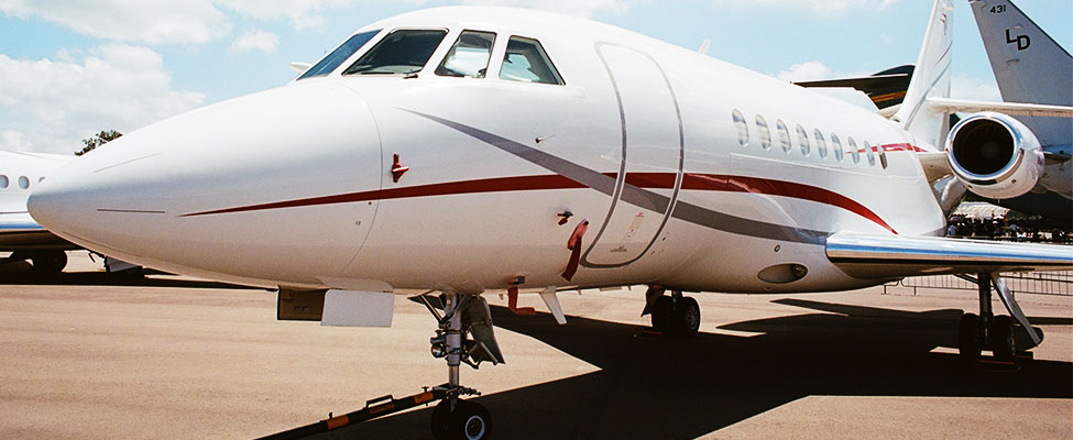 Corporate jet in Opa-Lock Airport